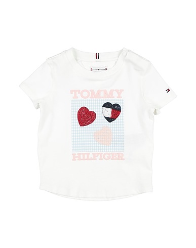 TOMMY HILFIGER T-shirt Bianco 100% Cotone