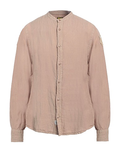 BLAUER. Linen shirt Khaki 100% Linen