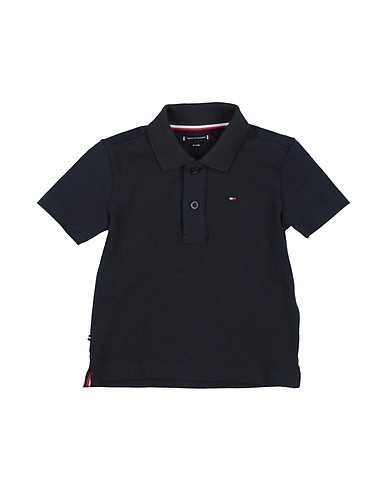 TOMMY HILFIGER Polo shirt Midnight blue 93% Cotton, 7% Elastane