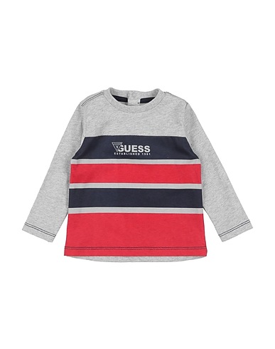 GUESS T-shirt Light grey 100% Cotton