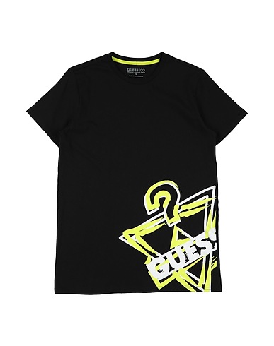 GUESS T-Shirt Schwarz 100% Baumwolle