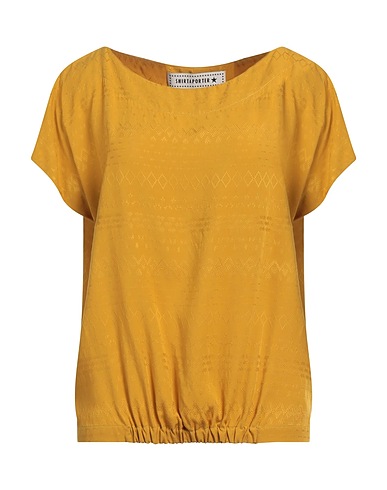 SHIRTAPORTER Top Giallo ocra 100% Viscosa