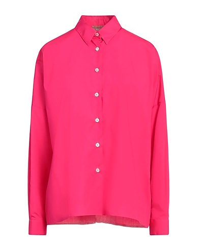ACADEMIA Solid colour shirts & blouses Fuchsia 100% Cotton