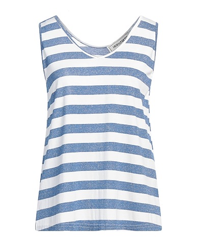 SHIRTAPORTER Top Blu 90% Viscosa, 5% Lurex®, 5% Elastan