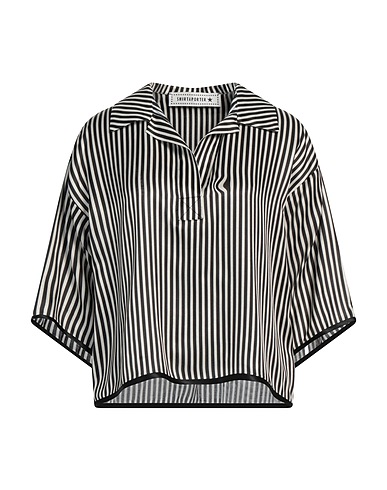 SHIRTAPORTER Top Black 70% Viscose, 30% Silk