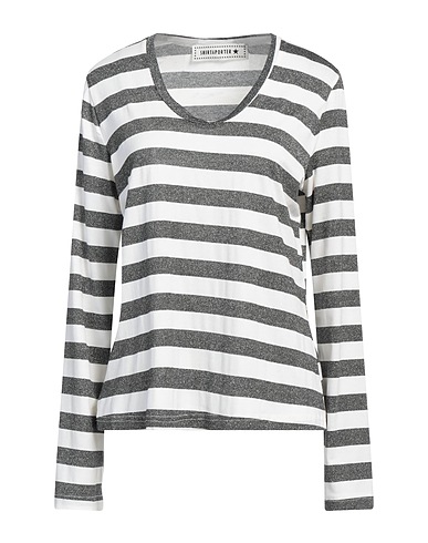 SHIRTAPORTER T-shirt Ivory 90% Viscose, 5% Lurex®, 5% Elastane