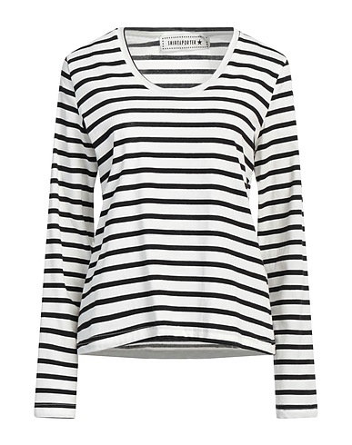 SHIRTAPORTER T-shirt White 95% Cotton, 5% Elastane