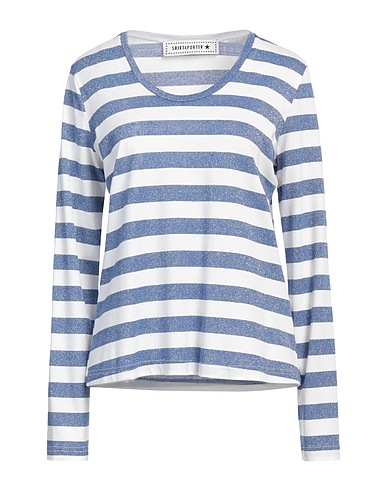 SHIRTAPORTER T-Shirt Blau 90% Viskose, 5% Lurex®, 5% Elastan