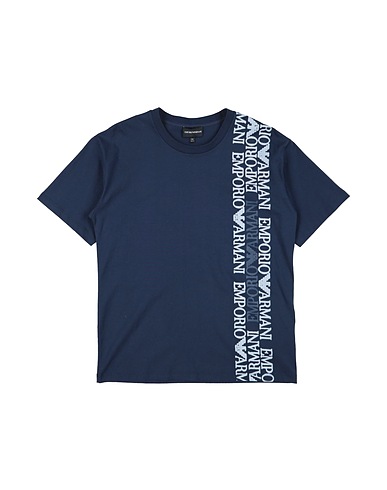EMPORIO ARMANI T-shirt Blu notte 100% Cotone