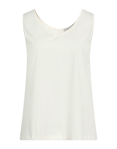SHIRTAPORTER Top Cream 95% Cotton, 5% Elastane