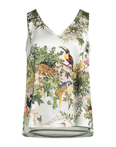 SHIRTAPORTER Τοπ Λευκό 96% Μετάξι, 4% Ελαστάνη, Βαμβάκι