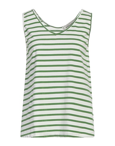 SHIRTAPORTER Top Verde 95% Cotone, 5% Elastan