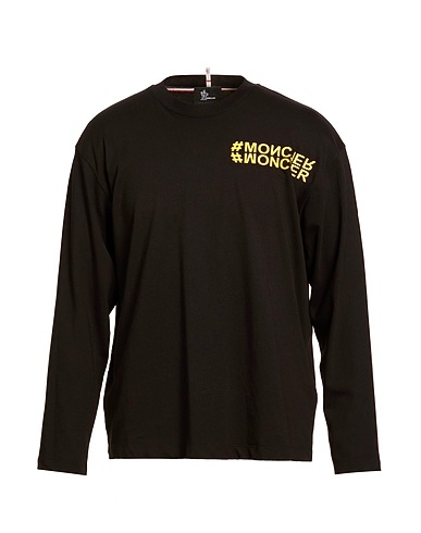 MONCLER GRENOBLE T-shirt Black 100% Cotton