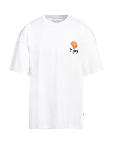 JACK & JONES T-shirt White 100% Cotton