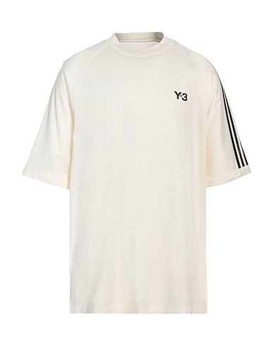 Y-3 T-shirt Ivory 94% Cotton, 6% Elastane