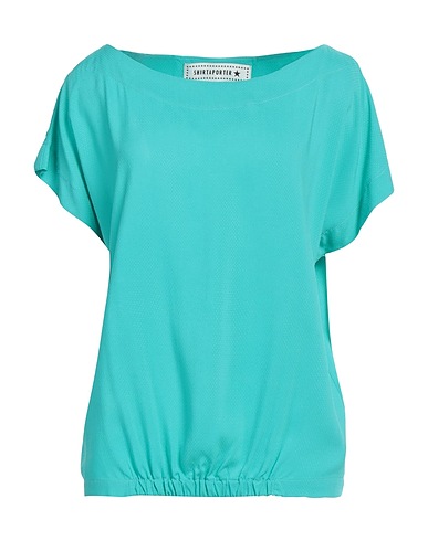 SHIRTAPORTER トップス ターコイズブルー レーヨン 100%