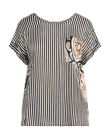 SHIRTAPORTER Top Beige 96% Silk, 4% Elastane, Shell