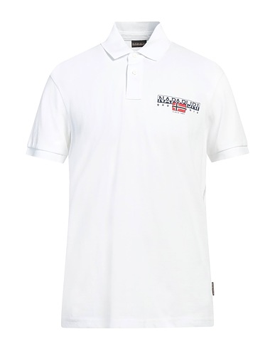 NAPAPIJRI Polo shirt White 100% Cotton