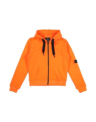 PEUTEREY Hooded track jacket  Orange 80% Cotton, 20% Polyester