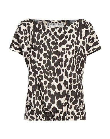 SHIRTAPORTER Top Elfenbein 100% Leinen