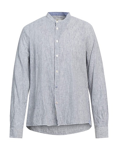 FRED MELLO Striped shirt Navy 70% Cotton, 30% Linen