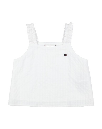 TOMMY HILFIGER Top Bianco 100% Cotone