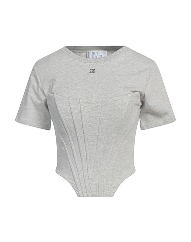 GIUSEPPE DI MORABITO T-Shirt Hellgrau 100% Baumwolle