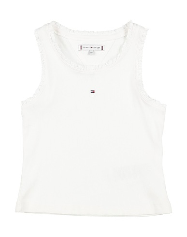 TOMMY HILFIGER Tanktop Weiß 95% Baumwolle, 5% Elastan