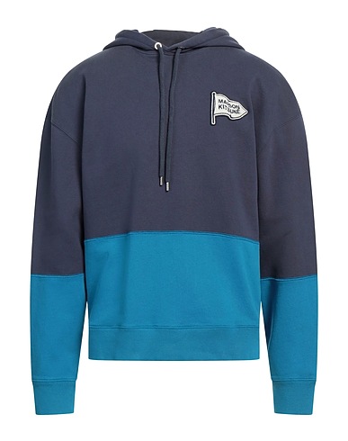MAISON KITSUNÉ Hooded sweatshirt Navy 100% Cotton