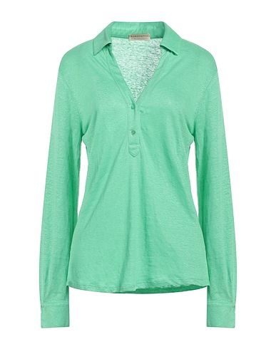 PUROTATTO T-shirt Green 100% Linen