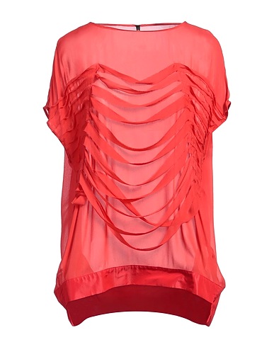 PIERANTONIO GASPARI Top Tomato red 100% Polyester, Viscose