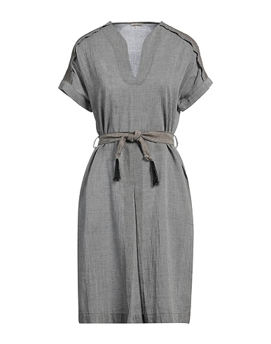 TINSELS Midi dress Grey 100% Organic cotton