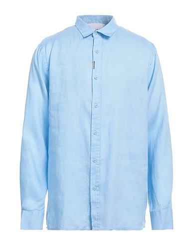 RICHMOND X Camicia in lino Blu chiaro 100% Lino