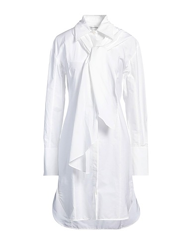 VICTORIA BECKHAM Midi dress White 100% Organic cotton, Polyester, Recycled polyester