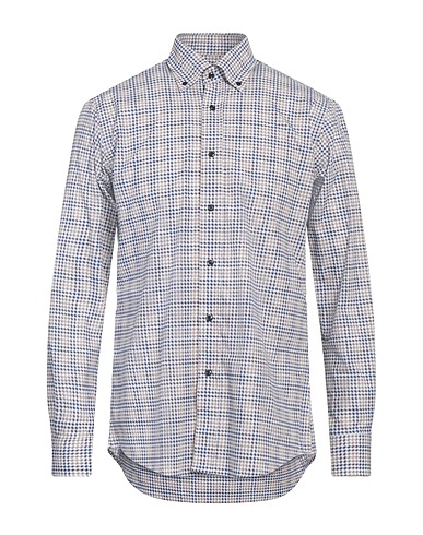 MIRTO Patterned shirt Beige 100% Cotton