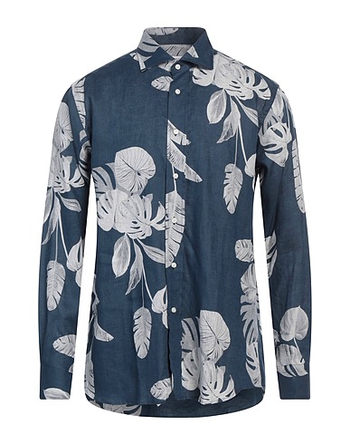 MIRTO Linen shirt Navy 100% Linen