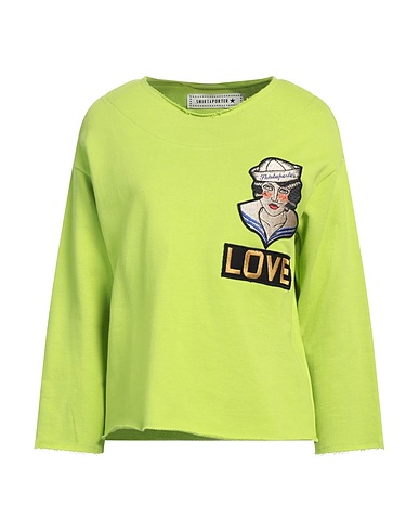 SHIRTAPORTER Sweatshirt Limettengrün 100% Baumwolle