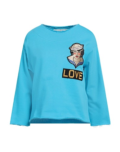 SHIRTAPORTER Sweatshirt Azure 100% Cotton