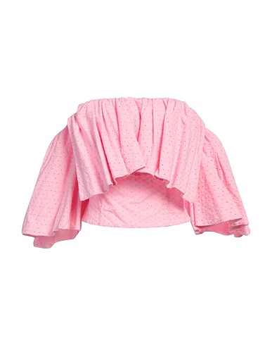 DIXIE Off-the-shoulder top Pink 100% Cotton