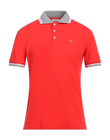 GAS Polo shirt Red 95% Cotton, 5% Elastane