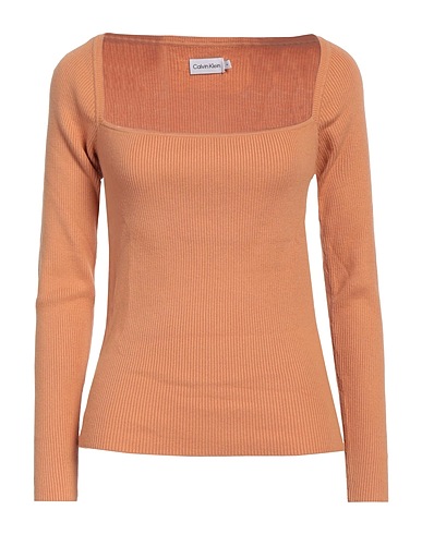 CALVIN KLEIN Pullover Cammello 54% Cotone, 39% Poliammide, 7% Lana