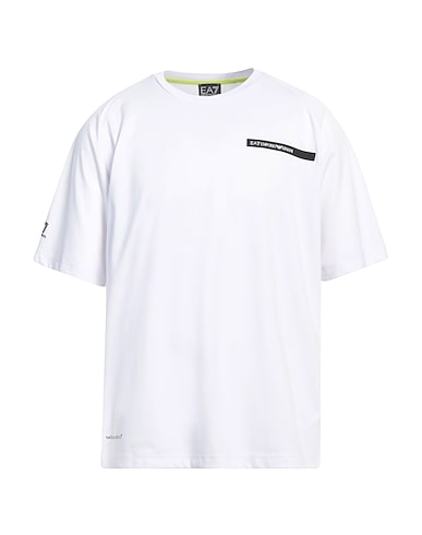 EA7 T-shirt White 49% Polyester, 42% Polyamide, 9% Elastane