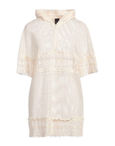 PINKO Hooded track jacket  Ivory 54% Polyamide, 40% Viscose, 6% Elastane