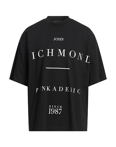 JOHN RICHMOND Ｔシャツ ブラック コットン 100%