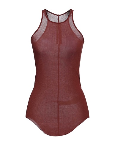 RICK OWENS Vest Rust 88% Viscose, 12% Silk