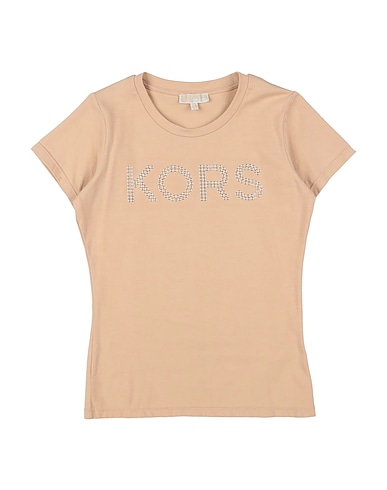 MICHAEL KORS KIDS T-shirt BEIGE 95% Cotton, 5% Elastane