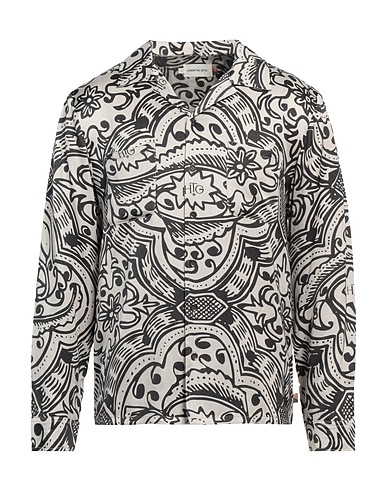HONOR THE GIFT Camicia fantasia Grigio chiaro 55% Rayon, 45% Viscosa