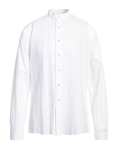 ALESSANDRO GHERARDI Solid color shirt White 100% Cotton
