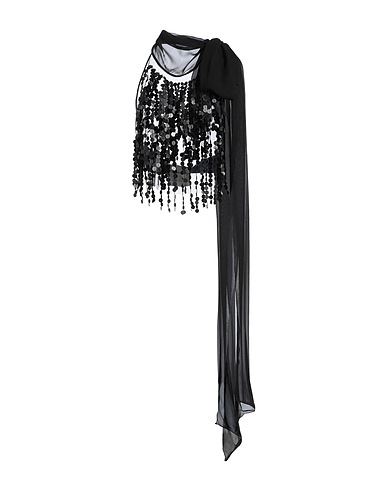 SEHNSUCHT ATELIER Top Nero 100% Seta, Poliestere