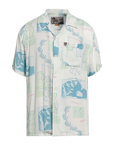 DEUS EX MACHINA Patterned shirt White 100% Viscose